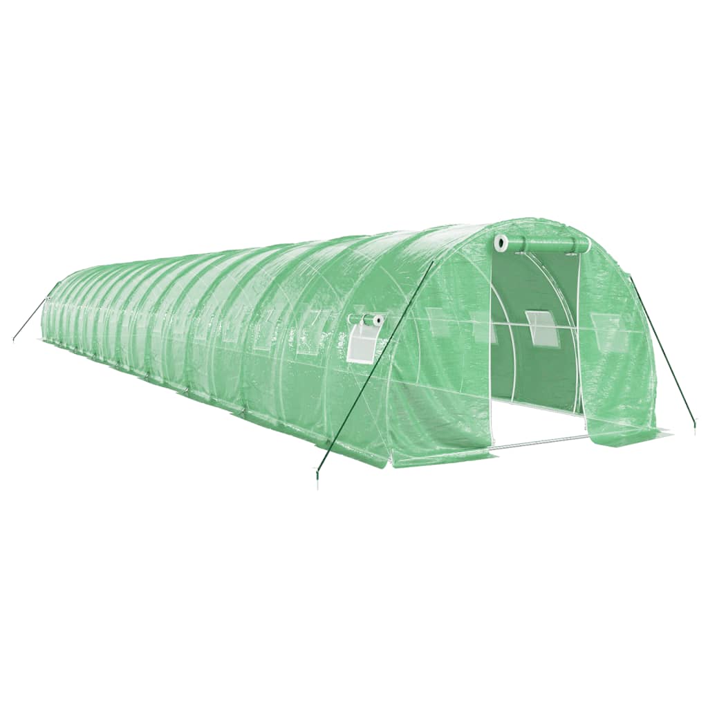 vidaXL Invernadero con estructura de acero verde Multitalles