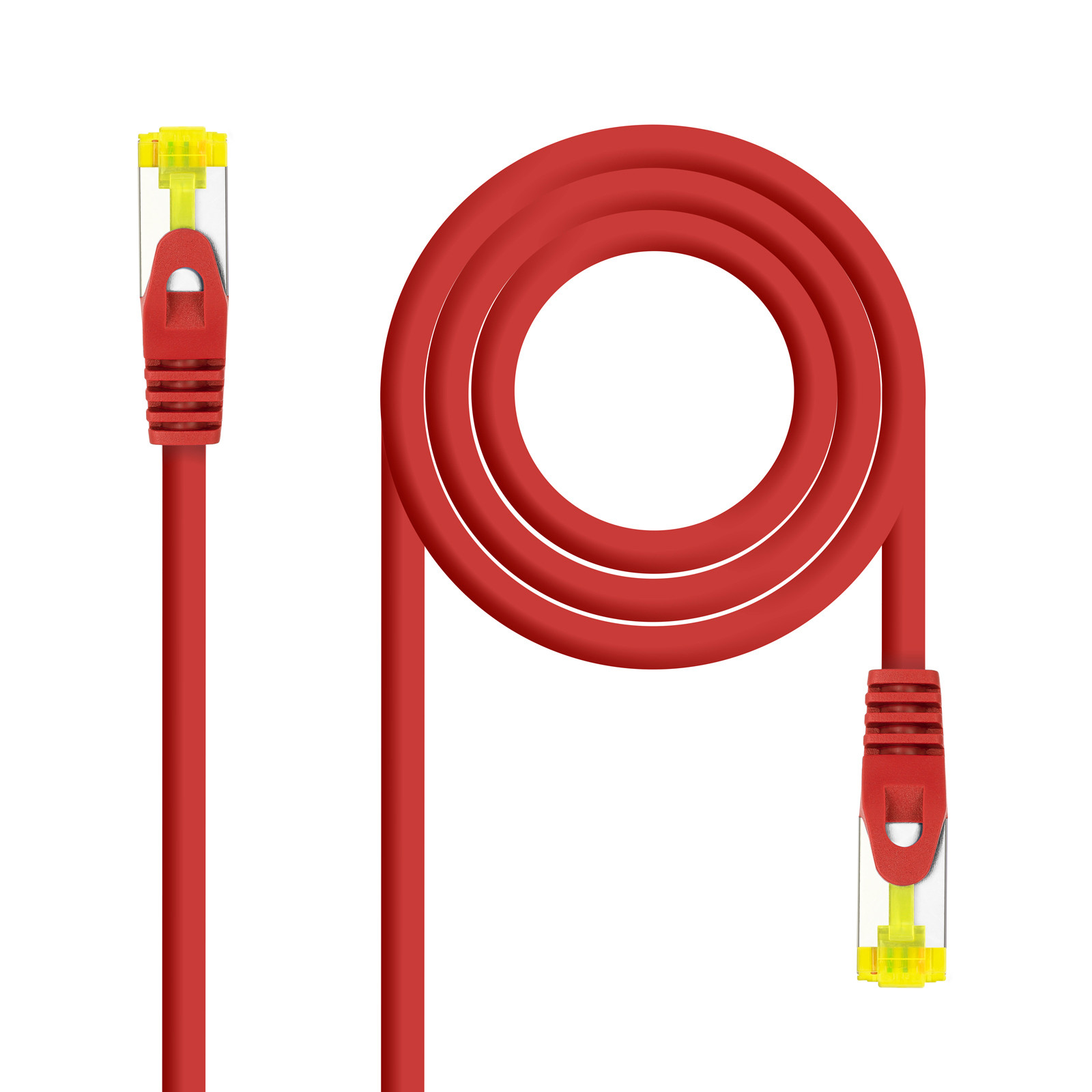 Cable de Red Nanocable RJ45 Cat6a S/FTP CU LSZH 2m Rojo 100% Cobre