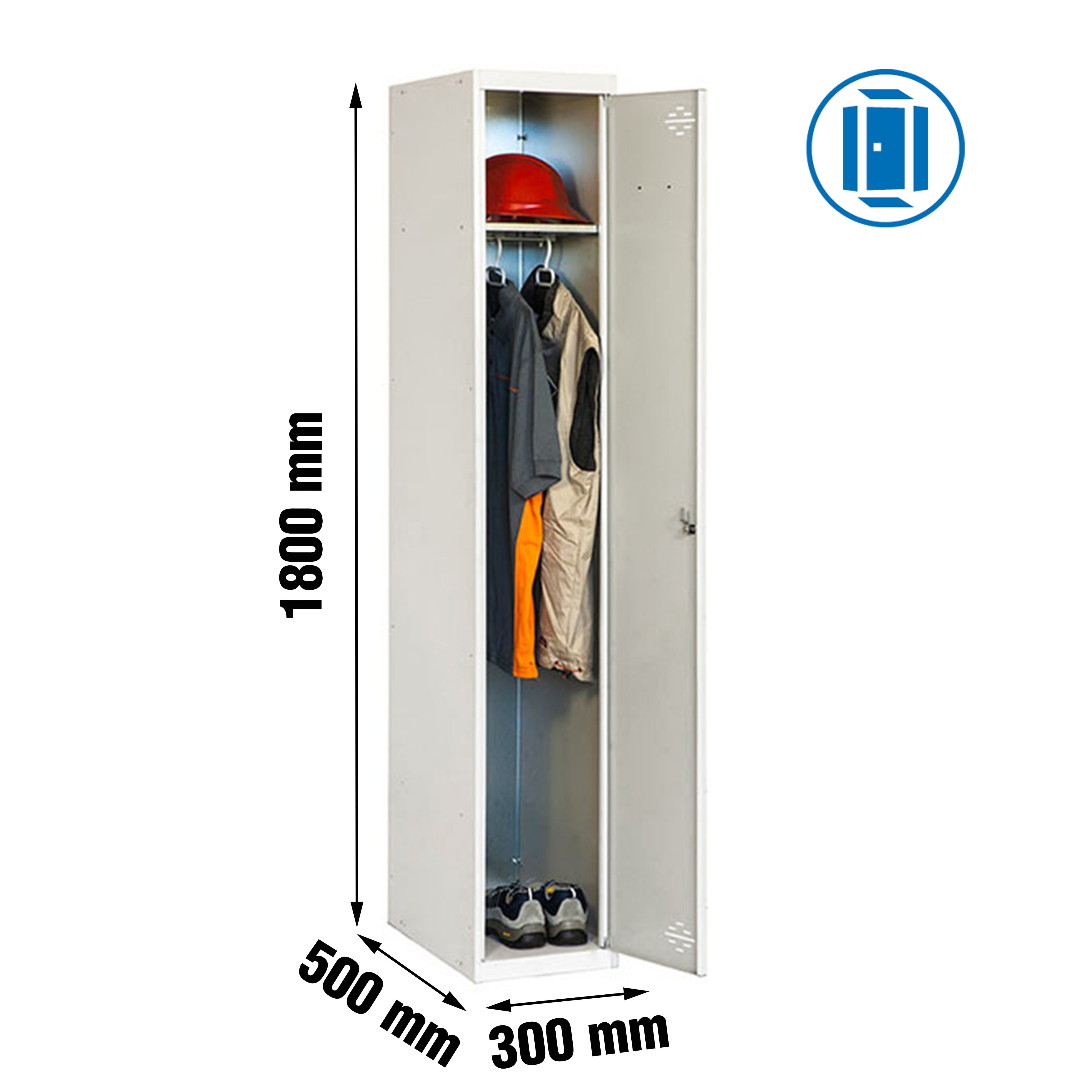 Estantería SIMONRACK Simonlocker prof.dism.single 1/1 300 ini gris