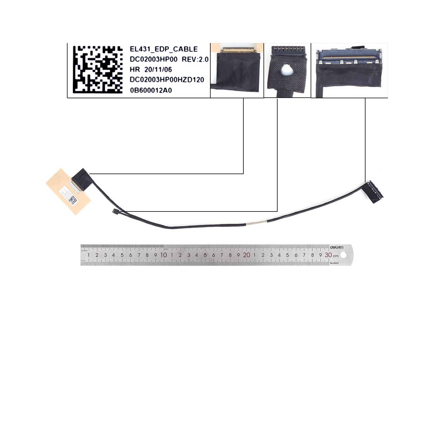 CABLE FLEX PARA PORTÁTIL LENOVO IDEAPAD S340-14IWL 81N7 S340-14IML 81N9 S340-14API 81N8 S340-14IIL 81VV 2019 DC02003HP00 30 PINE
