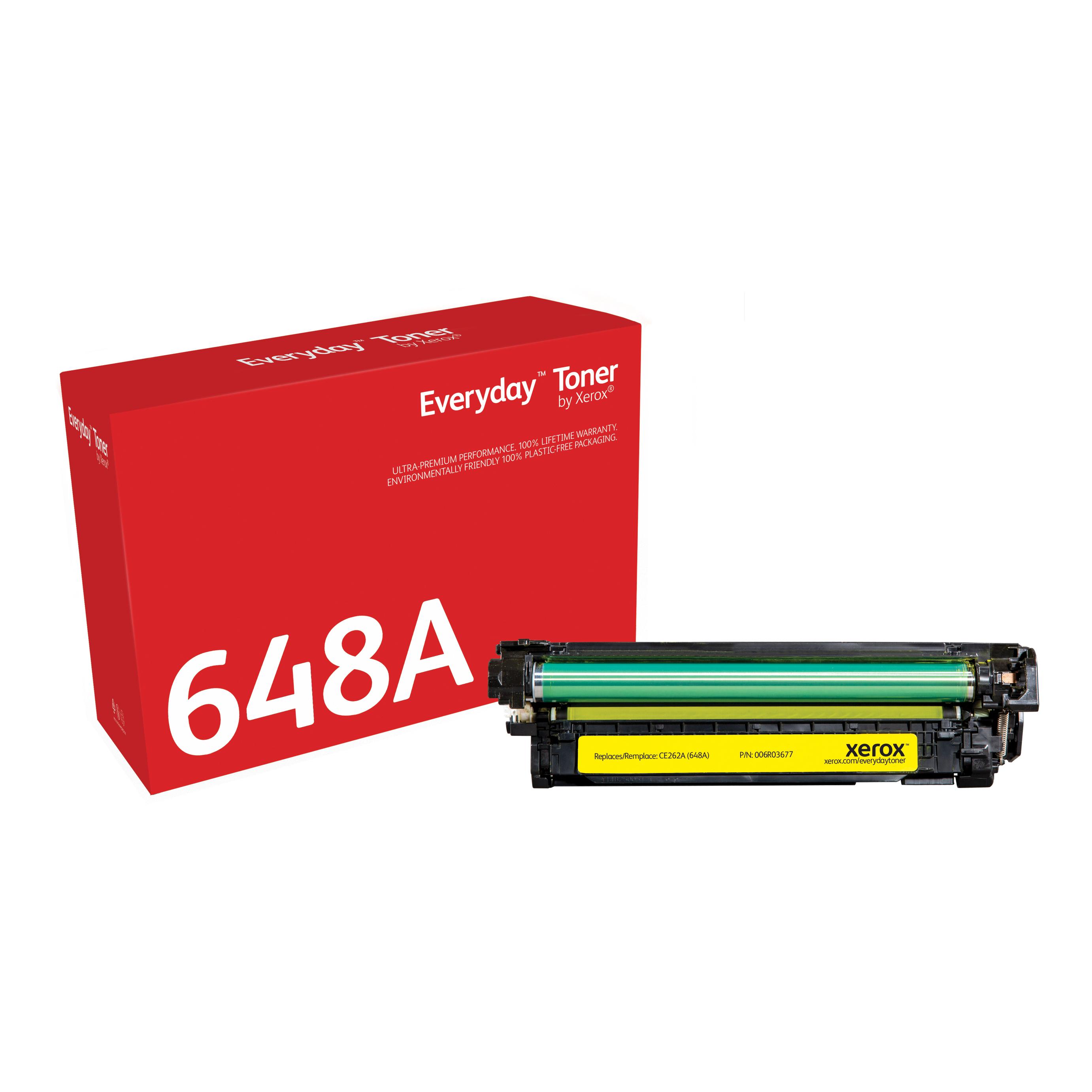 Compatible Everyday Tóner Amarillo Equivalente a CE262A para HP Color LaserJet CP4025, HP Color Lase