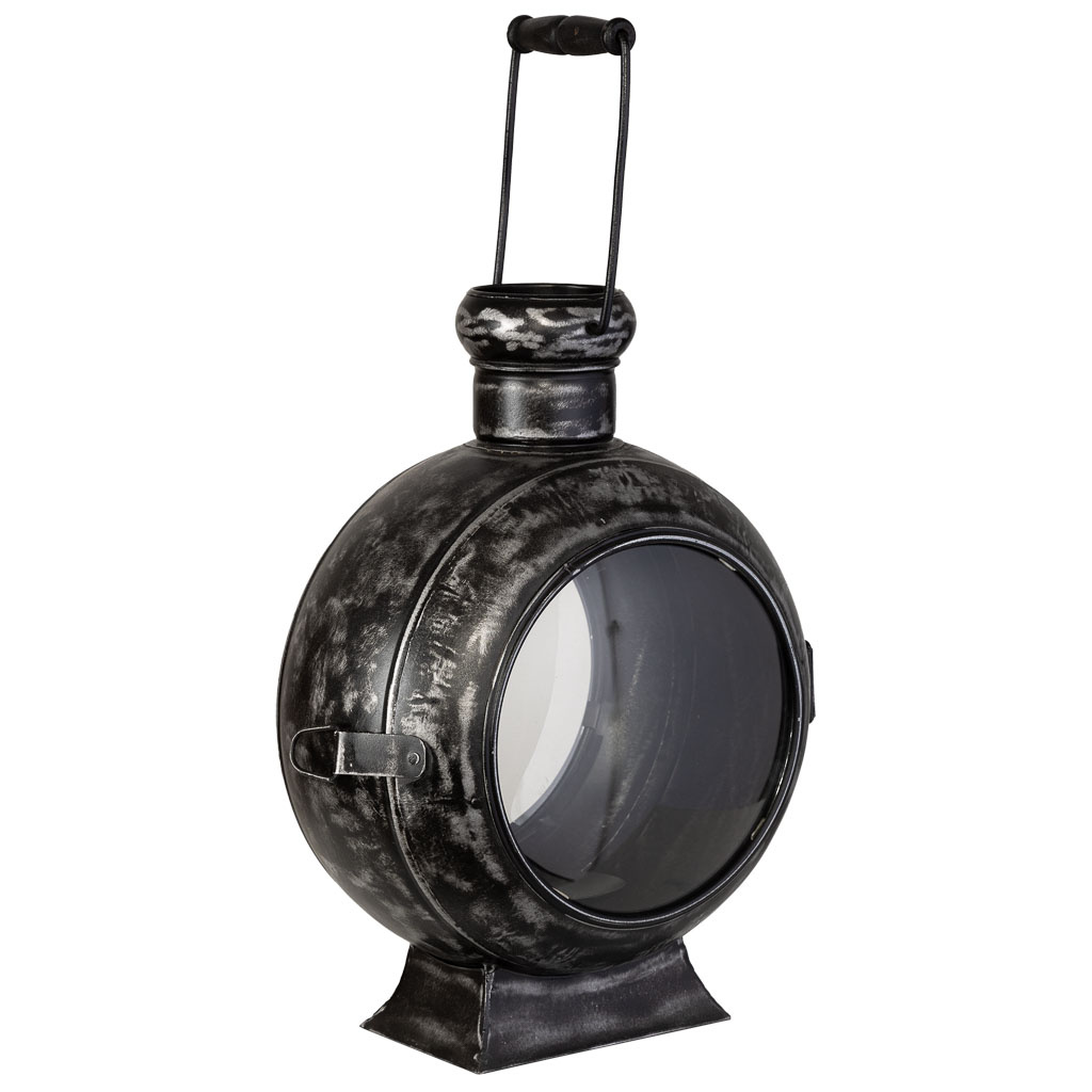 Wonderlust Deco - Candelabro de metal negro 29x21x40 Negro 29x21x40h cm