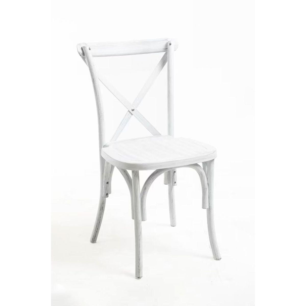 Regalos Miguel - Sillas Comedor - Pack 4 Sillas Altea Polipropileno efecto Madera - Blanco