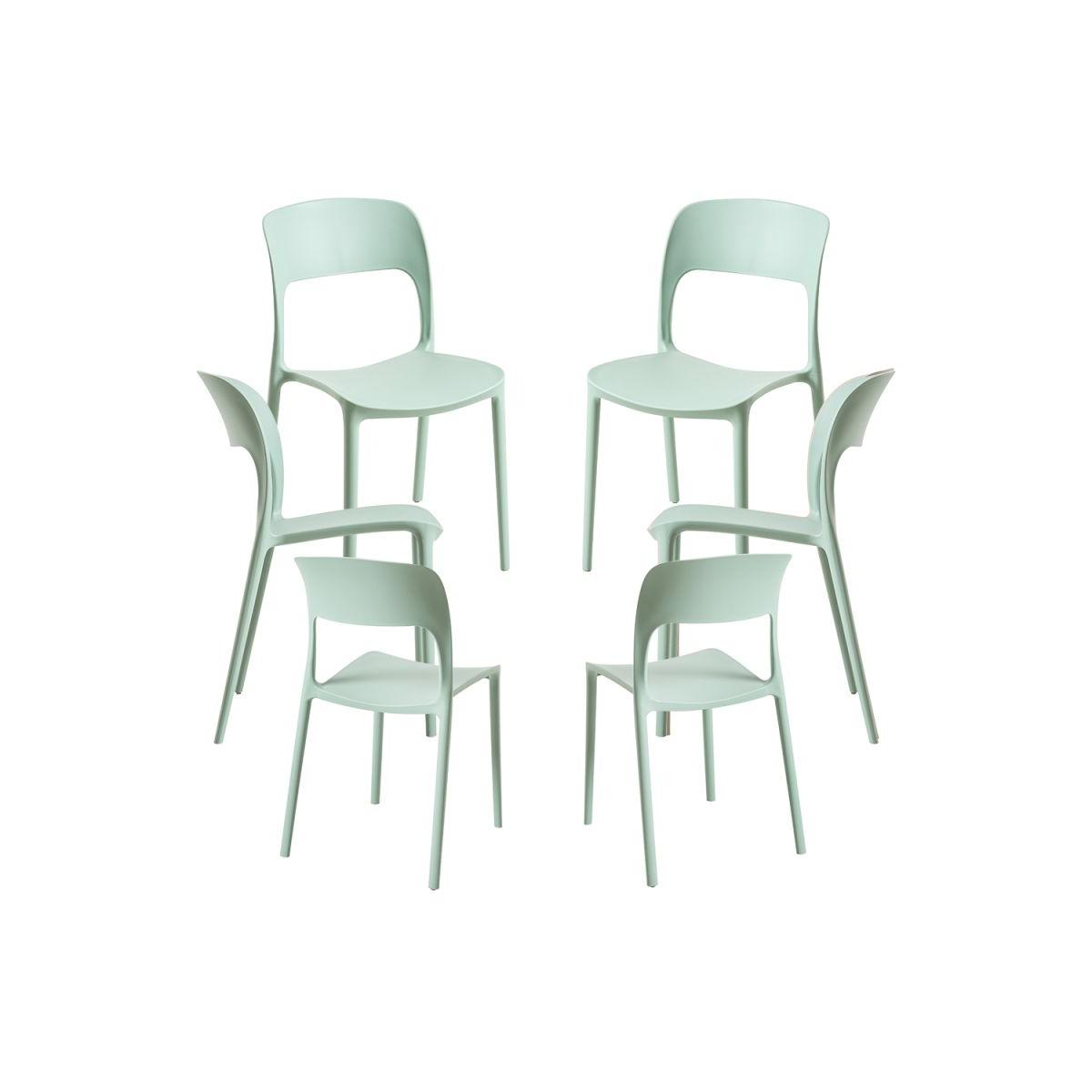 Regalos Miguel - Packs Sillas Jardín - Pack 6 Sillas Inis - Celadón
