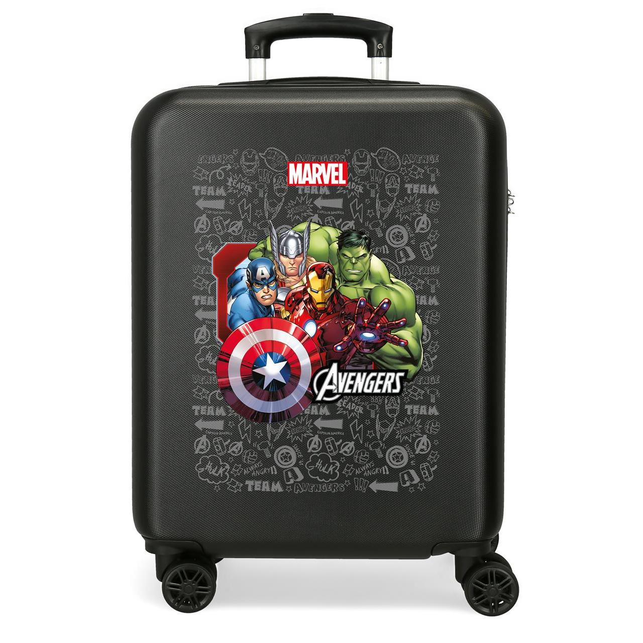 Maleta de cabina Marvel Team avengers negro 55x38x20cm