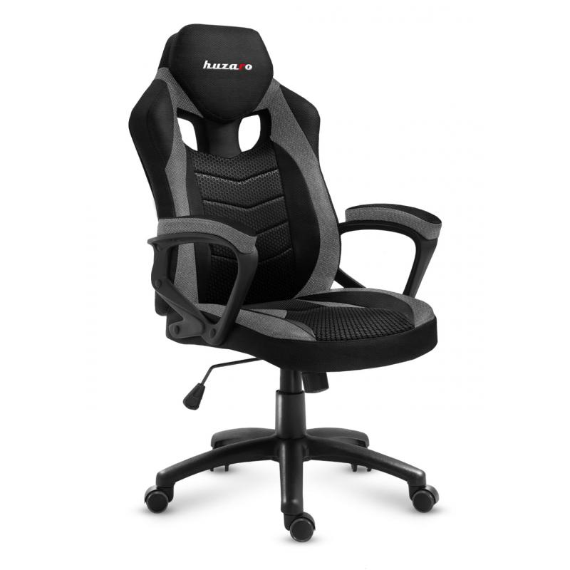 Huzaro FORCE 2.5 GREY MESH Butaca para jugar Asiento de malla Negro, Gris