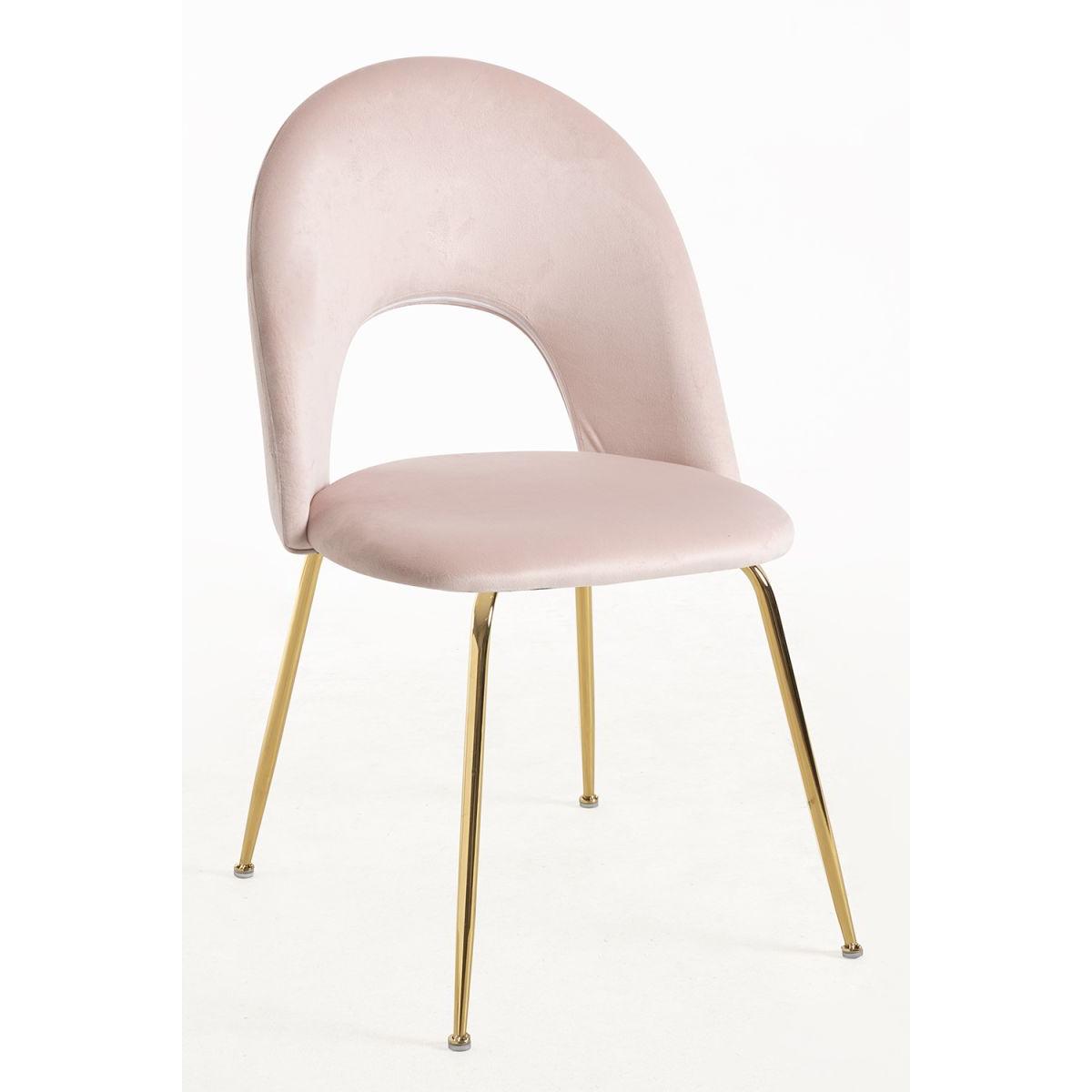 Regalos Miguel - Sillas Comedor - Silla Dawa Gold Terciopelo - Rosa