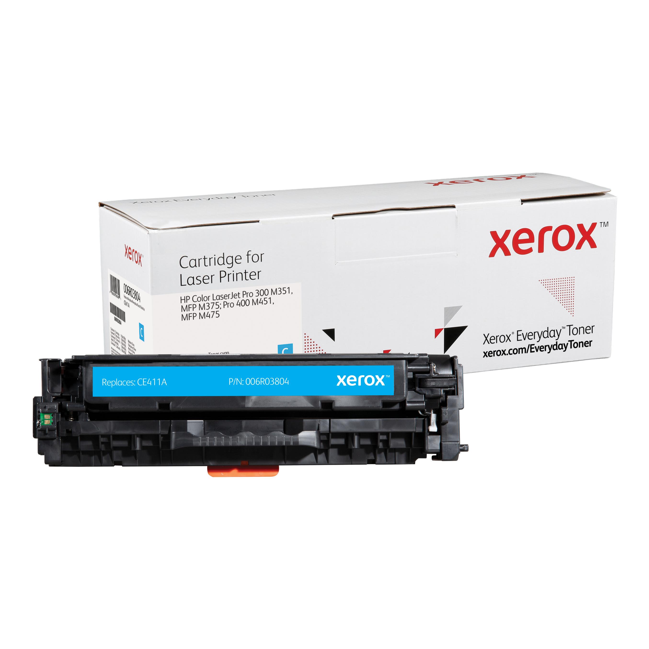 Compatible Everyday Tóner Cian Equivalente a CE411A para HP Color LaserJet M451, HP LaserJet Pro 300