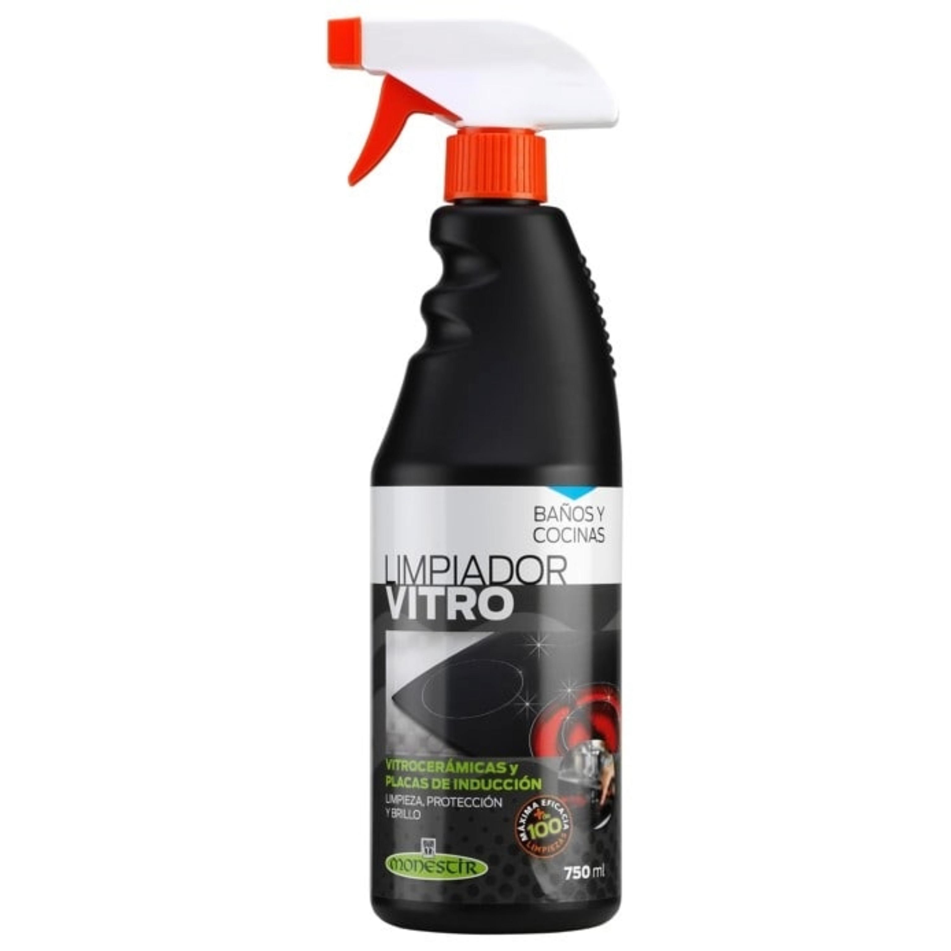 Monestir - Limpiador para vitrocerámica 0,75 L con fórmula cremosa no abrasiva, brillo duradero y protección contra grasa y residuos difíciles
