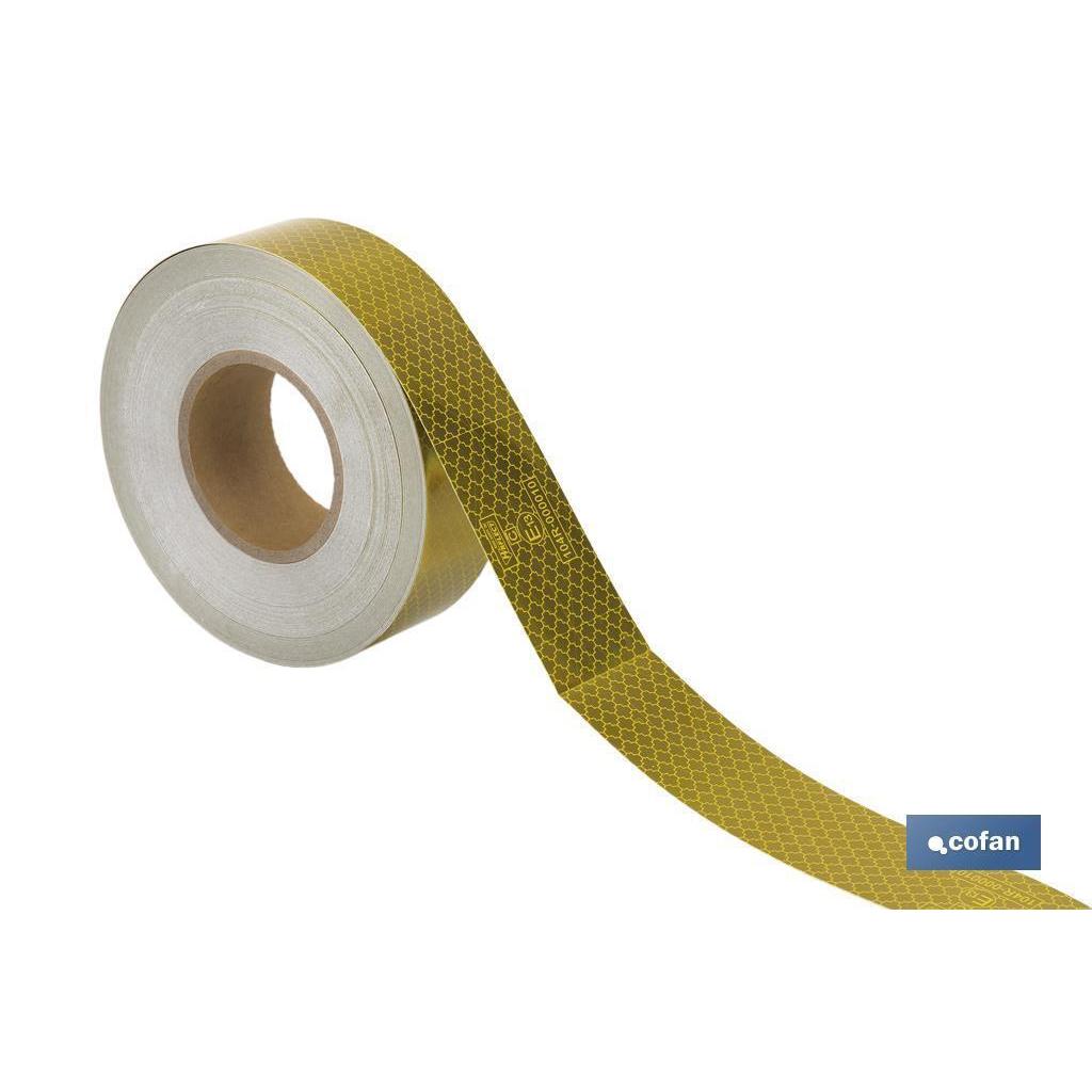 Rollo retroreflectante continuo - 50m blanco