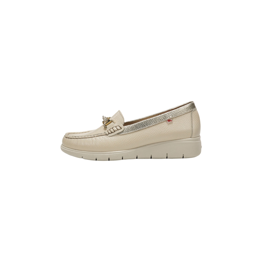 Fluchos F2421 Mocasines Con Cuña Mujer Beige
