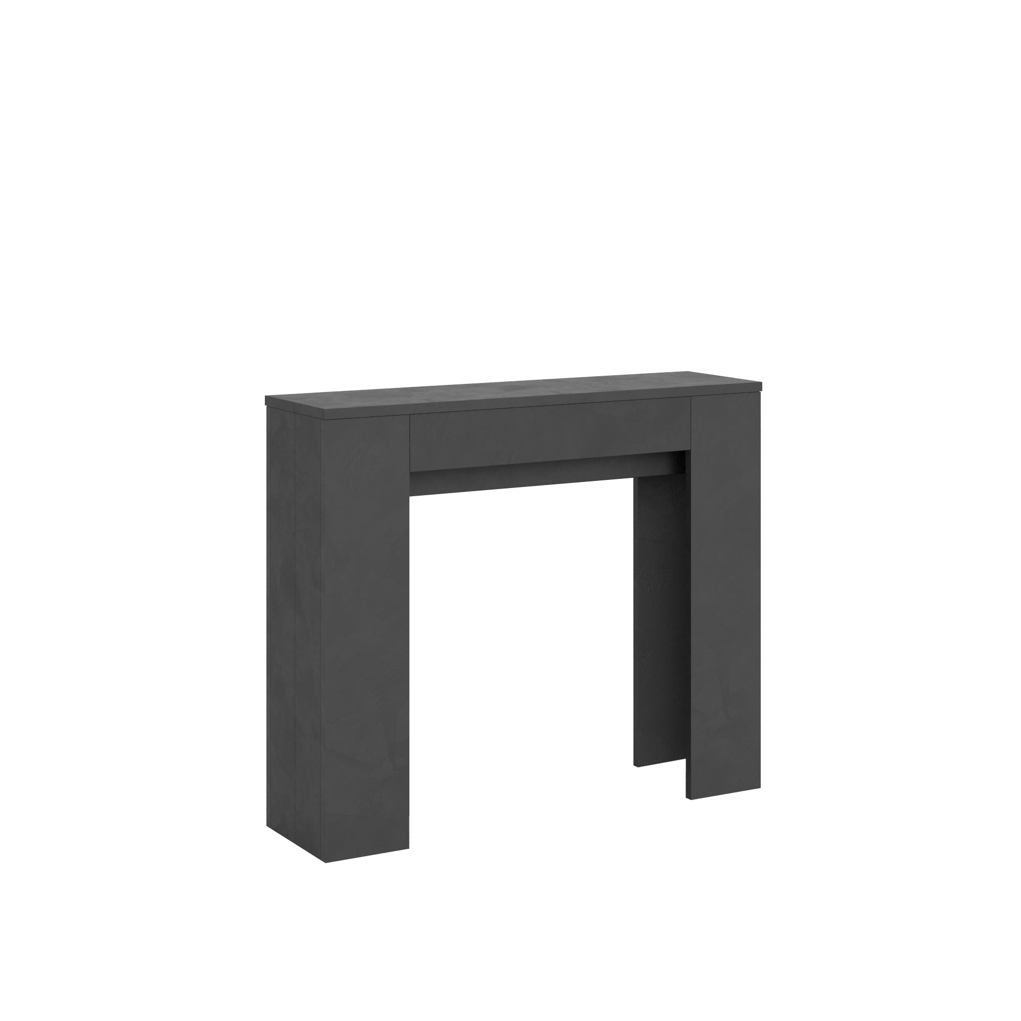 Consola extensible 90x25/181 cm Slick Antracita - Itamoby
