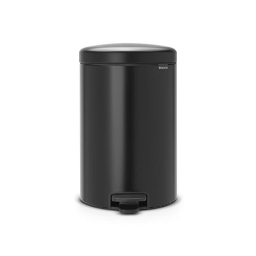 Cubo de basura BRABANTIA pedal negro 20l Newicon 114106