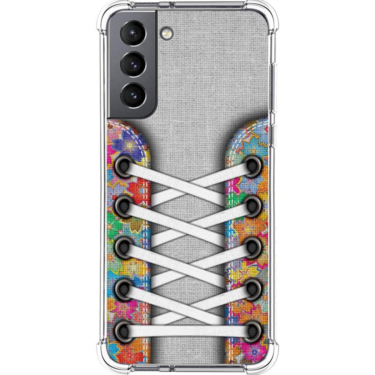 Tumundosmartphone Funda Silicona Antigolpes para Samsung Galaxy S21 5G diseño Zapatillas 04 Dibujos