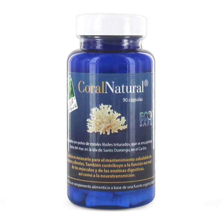 100% Natural Coralnatural. Bote 90 Capsulas 1G De Calcio De Coral