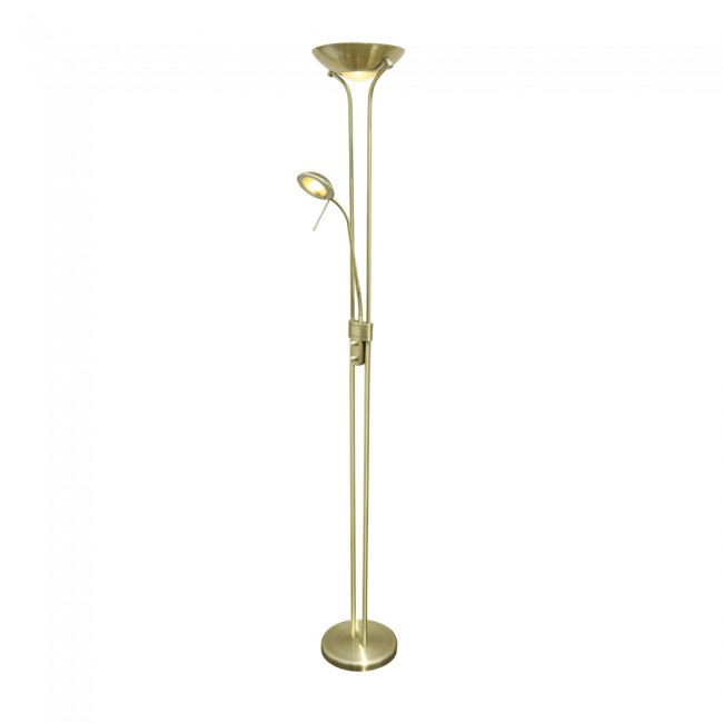 Wonderlamp Lámpara de pie LED Olimpia II Cuero (18W+5W)