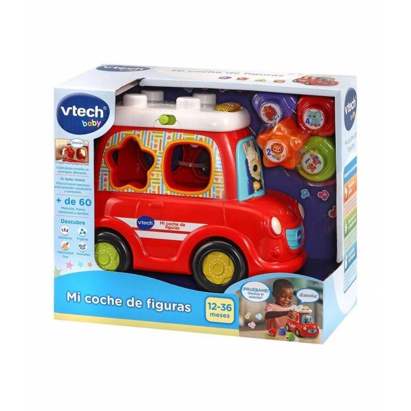 Vtech Coche de Figuras Interactivo - Aprendizaje de Formas y Colores - Más de 60 Canciones