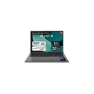 Pc portátil Core Ultra 5 225H 16" FreeDOS (Sin S.O.) LG GRAM 16ZD90T-G Pantalla táctil Ram 16 GB Disco 512 GB  | SSD, Negro