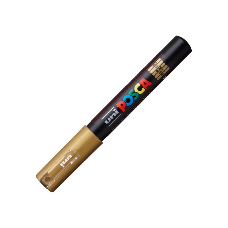 Uni-Ball - ROTULADOR UNI-BALL POSCA PC1M 0.7 ORO 265009000