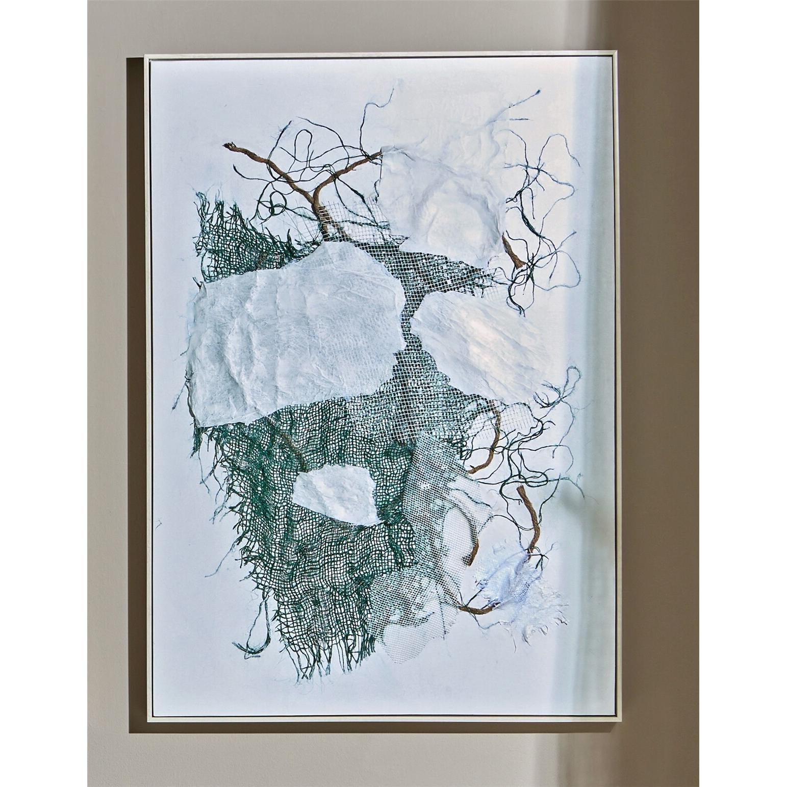 Cuadro moderno abst. malla gris c/marco 72x102 cms. 72x5x102 cms. El mejor complemento para tu hogar.