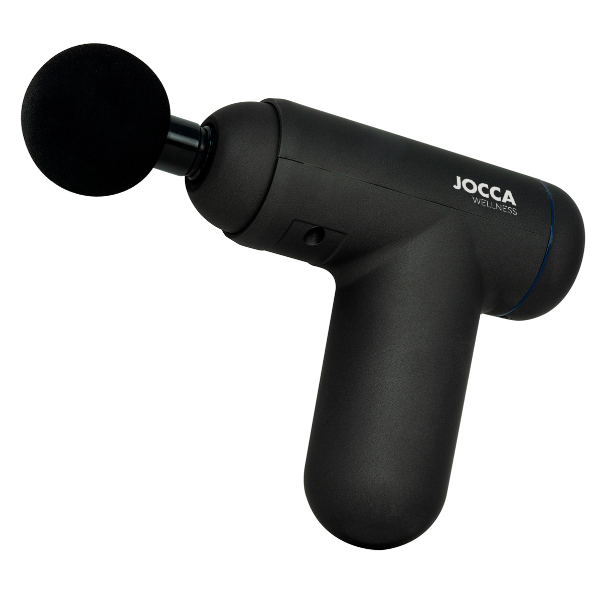 Jocca Pistola de Masaje con Pantalla Digital, 32 Velocidades y 4 Cabezales para Alivio Muscular Profundo