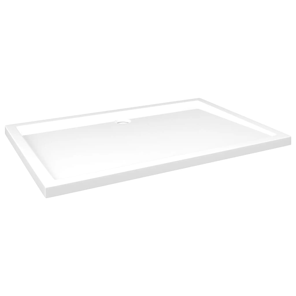 vidaXL Plato de Ducha Rectangular ABS 80x120 cm Placa Receptor Baño Aseo Baño Color Blanco,  Negro, y mas
