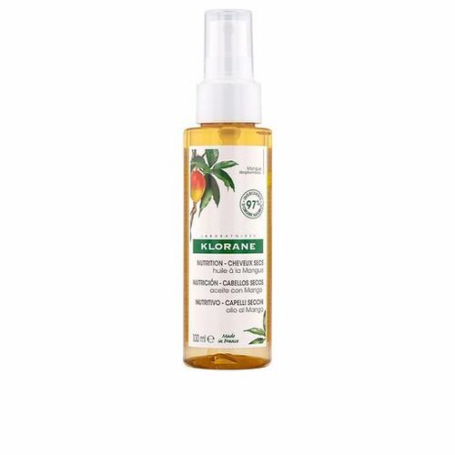 Klorane Aceite de Mango para Cabello Seco con Protección UV y Nutrición Incomparable