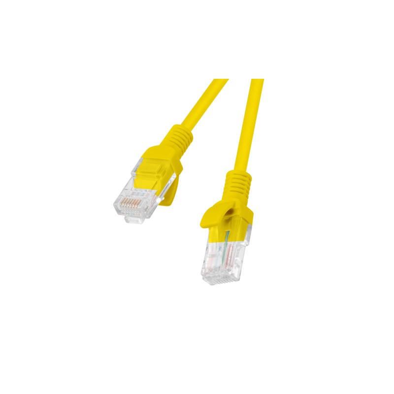 Lanberg - PCU6-10CC-0300-Y cable de red Amarillo 3 m Cat6 U/UTP (UTP) PCU6-10CC-0300-Y