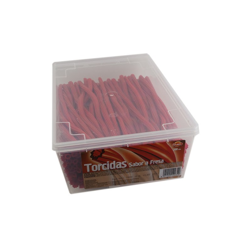 Regaliz Fresa Torcidas Marca Damel 200 Unds
