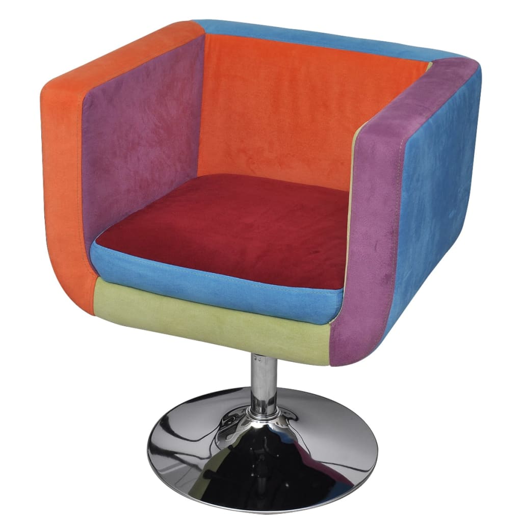 vidaXL Sillón de tela de diseño patchwork