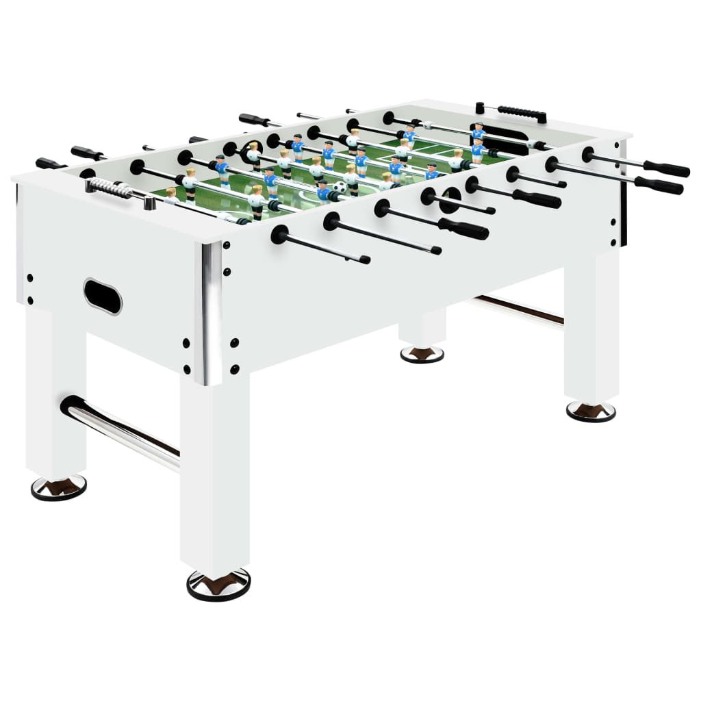 vidaXL Futbolín de Acero 60 kg 140x74,5x87,5 cm Equipos Juegos Interior Color Negro,  Marrón,  Blanco y mas