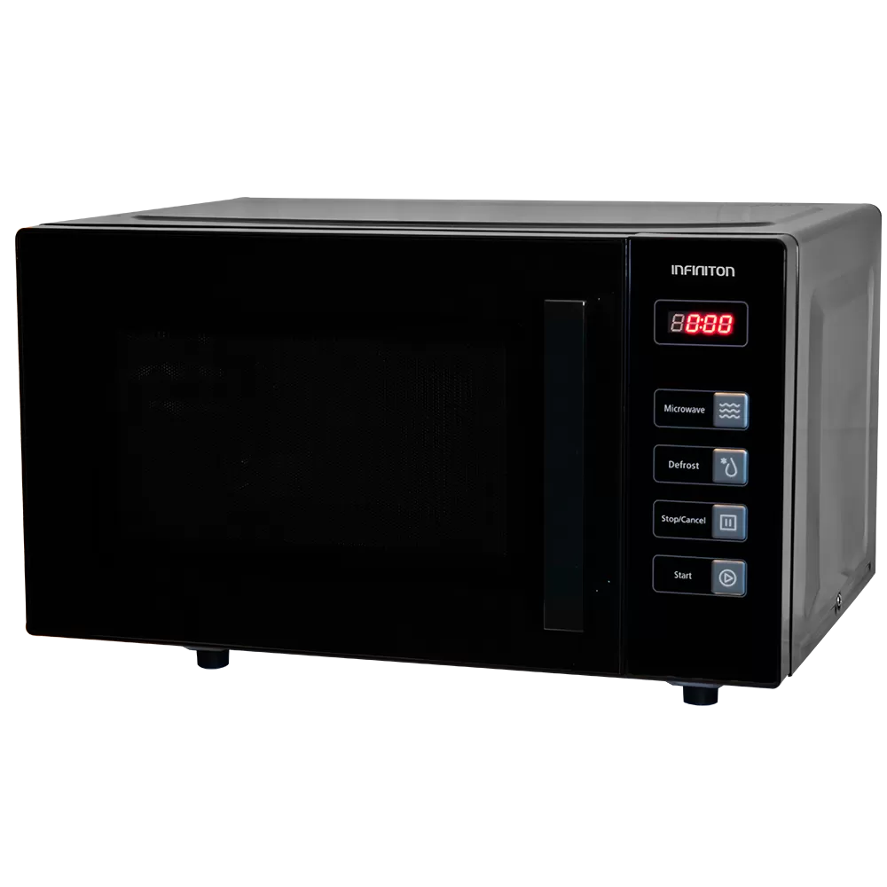 Infiniton MWF230 - Microondas 800W con Grill 1000W 23L, Display LED, Bloqueo Infantil, Color Negro
