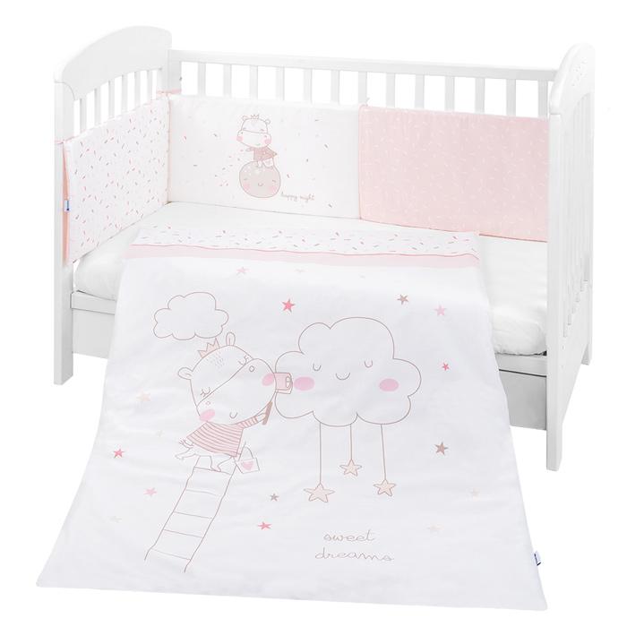 Conjunto jogo de cama 2pçs 60x120cm Kikka Boo Hippo Dreams
