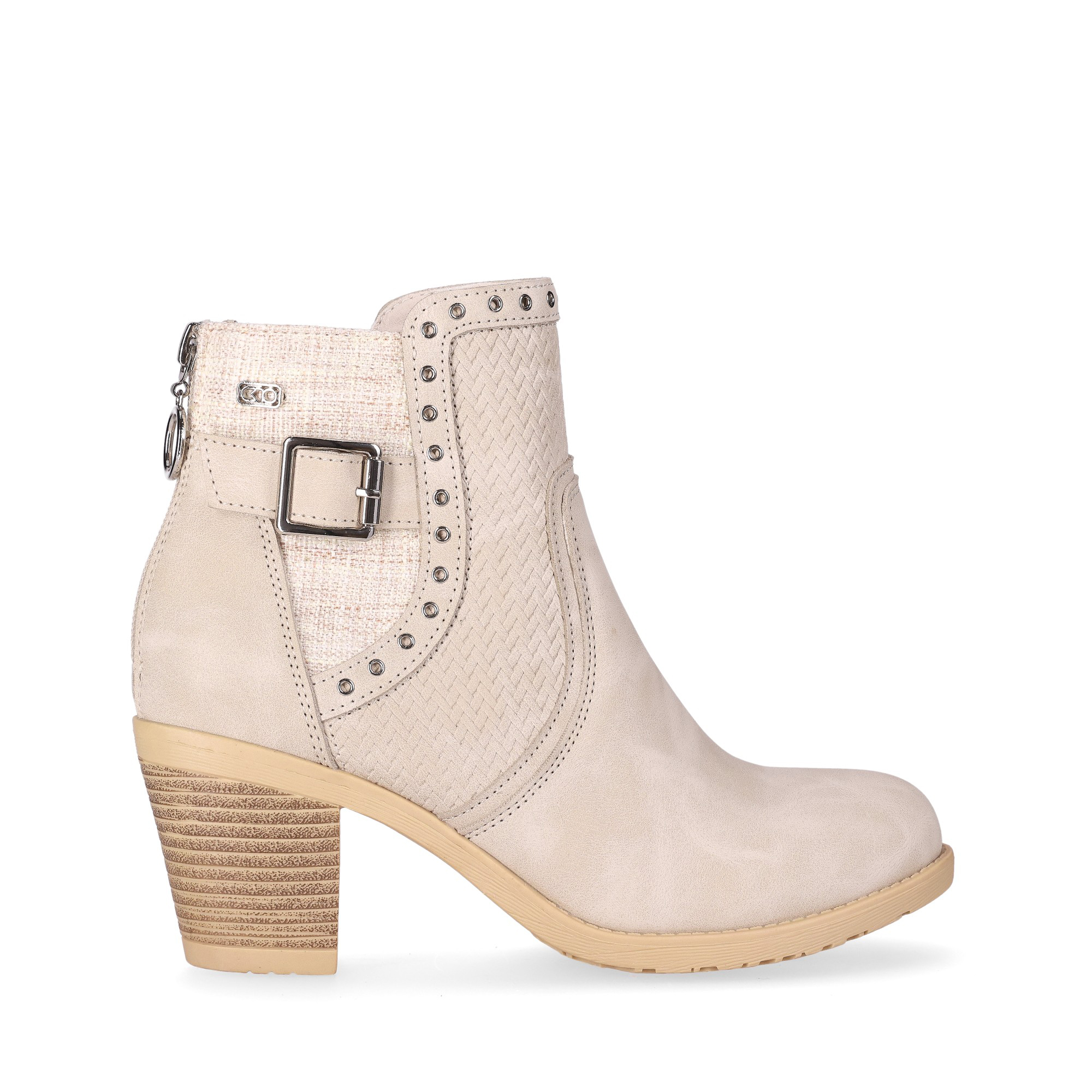 CHIKA10 Botines Piel Vegana de Mujer Chika10 Tacon medio