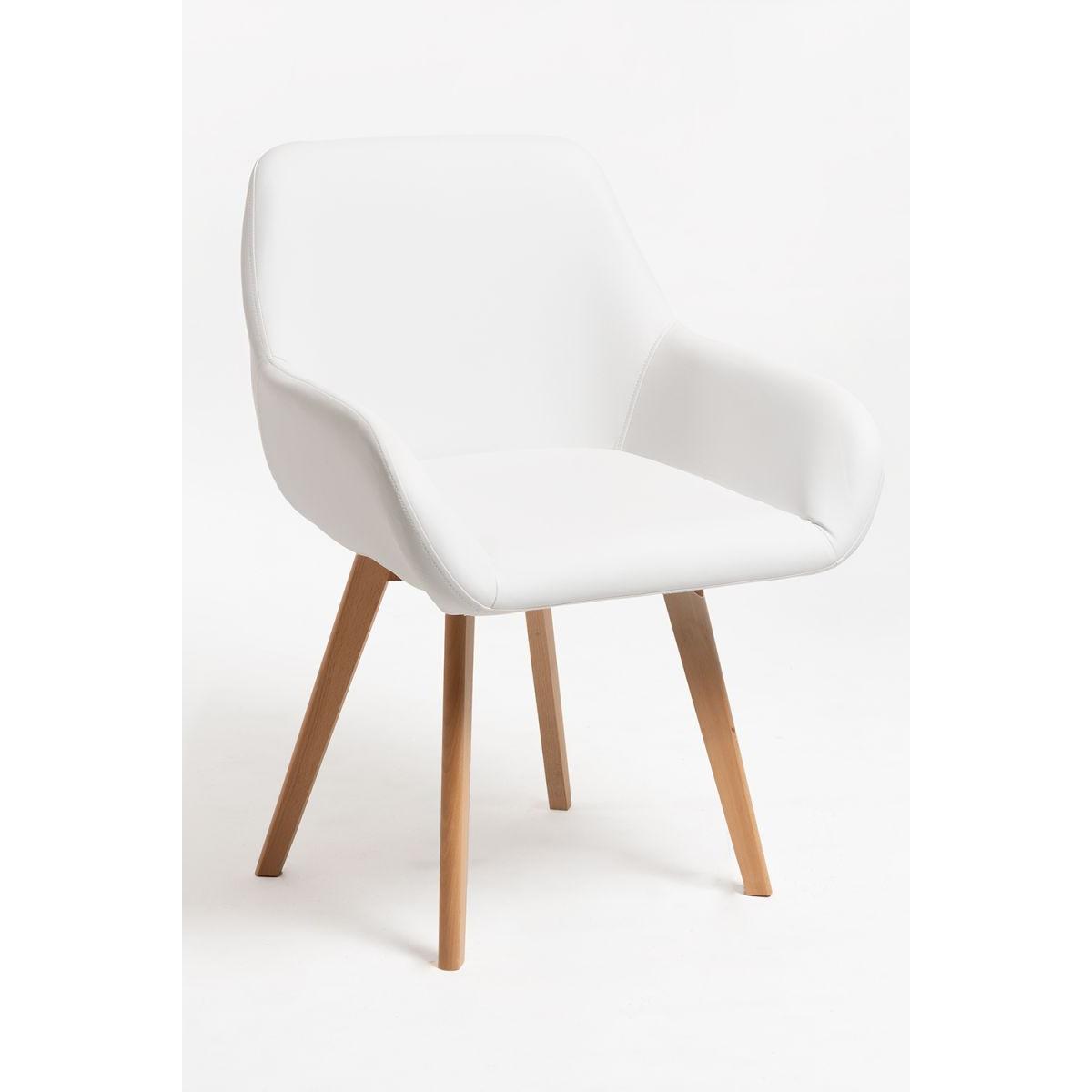 Regalos Miguel - Packs Sillas Comedor - Pack 6 Sillas Venly Polipiel - Blanco