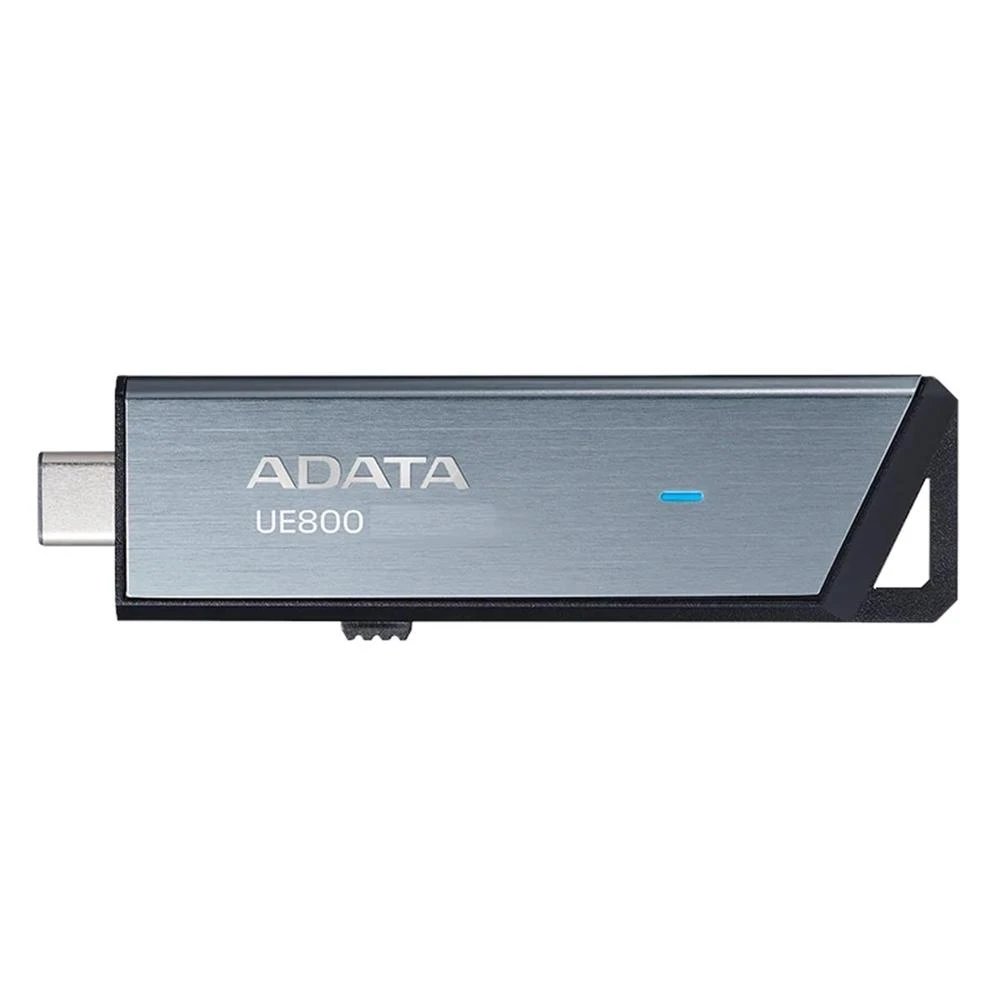Memoria USB ADATA AELI-UE800-512G-CSG | 512GB, USB 3.2 Gen2 (10 Gbps), retrocompatible con USB 3.2 Gen1 y USB 2.0, Plata