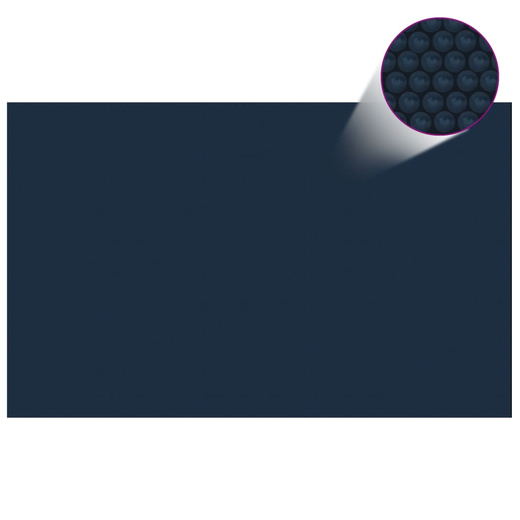 vidaXL Cubierta Solar de Piscina de PE Flotante y 800x500cm Patio Color Negro y azul,  Negro, y mas