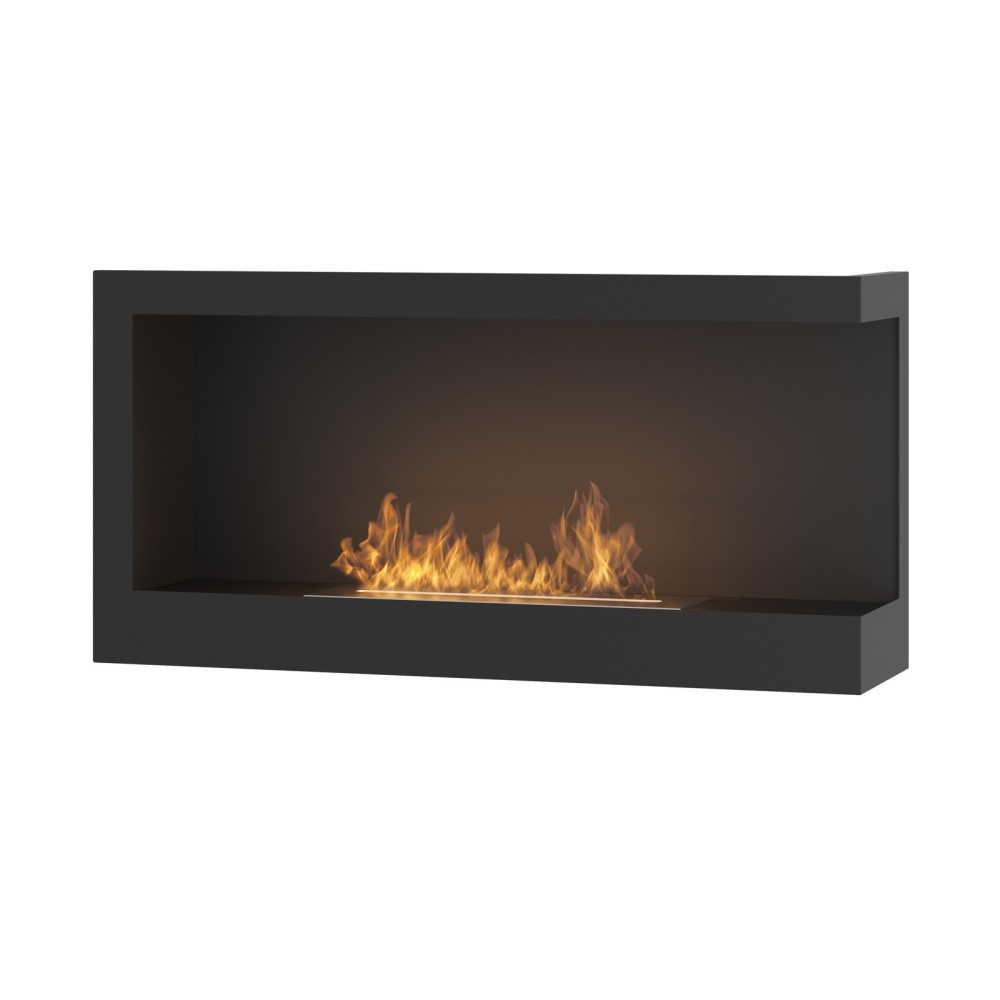 Chimenea de bioetanol empotrada SimpleFire Corner 900 Right con cristal