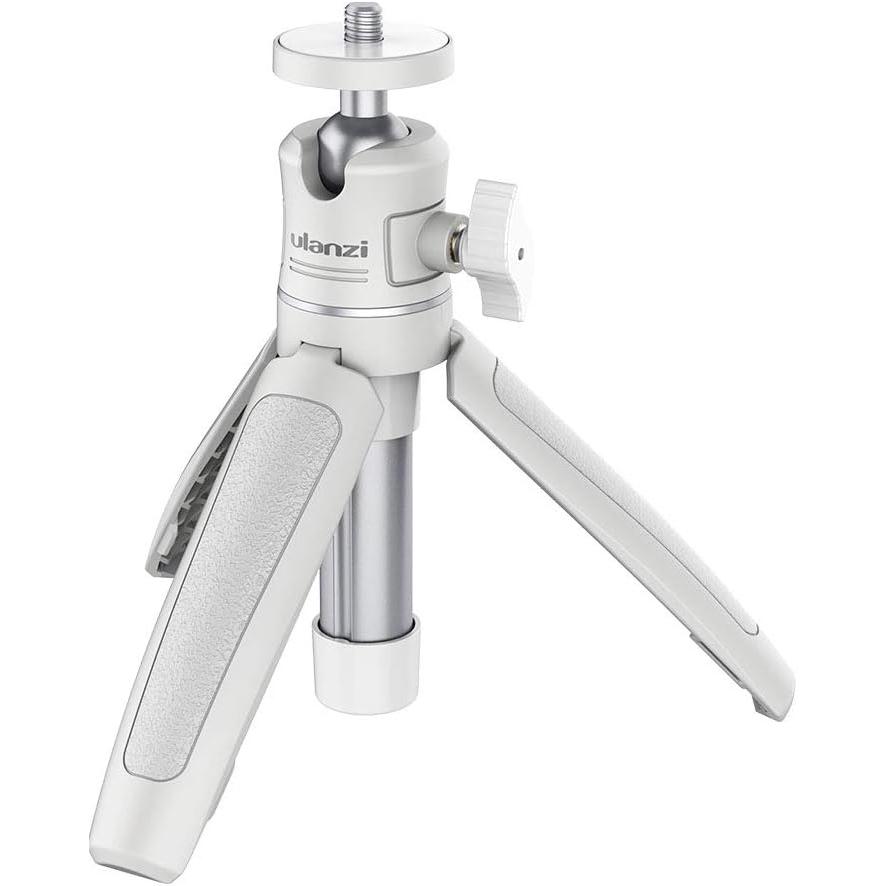 Ulanzi Trípode Extensible y Mango 2-en-1 para Móvil y Cámara MT-08 Diseño portátil Mango de silicona antideslizante, hebilla de seguridad y extensión ajustable, compatible dispositivos 1/4" -INCLUYE ABRAZADERA MOVIL ST-07 GRATIS