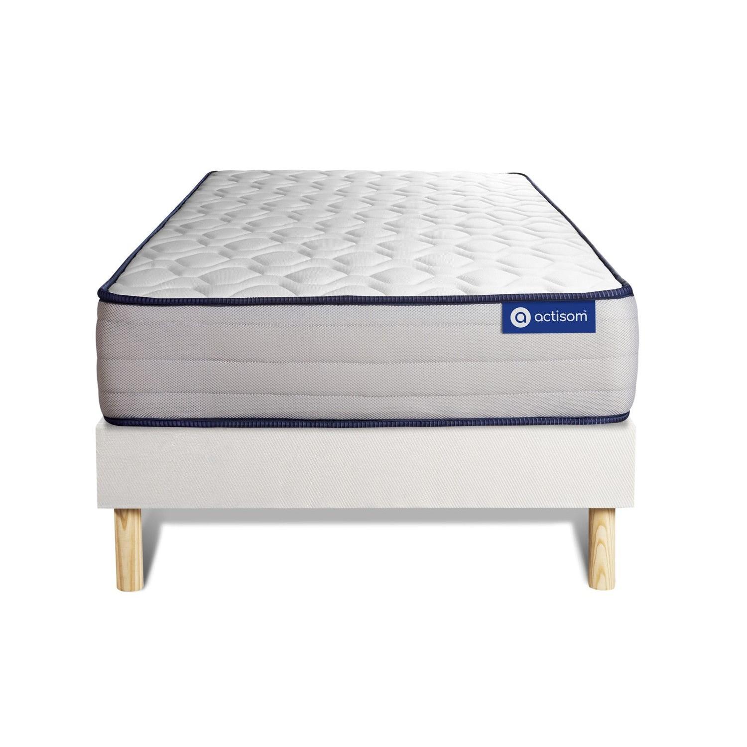 Pack colchón Actimemo form 80x190cm + Somier multiláminas, espuma viscoelástica, 5 zonas de confort