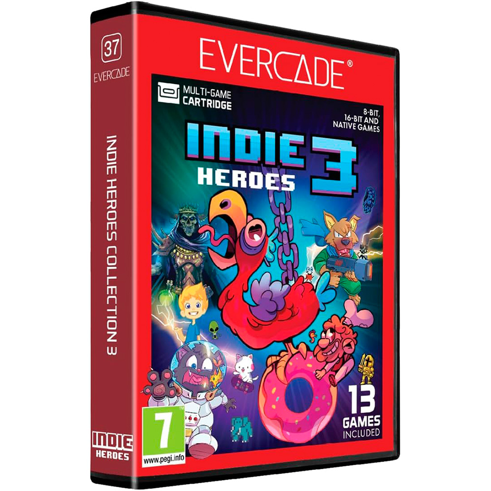 EVERCADE INDIE HEROES 3 Cartucho para consola Evercade - Nuevo Precintado - Plaion - RETRO - Classics Games
