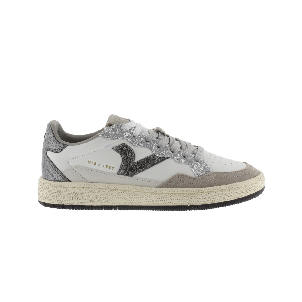 Victoria 1985 SMASH Zapatillas de piel con piezas de glitter y metalizadas 8806113