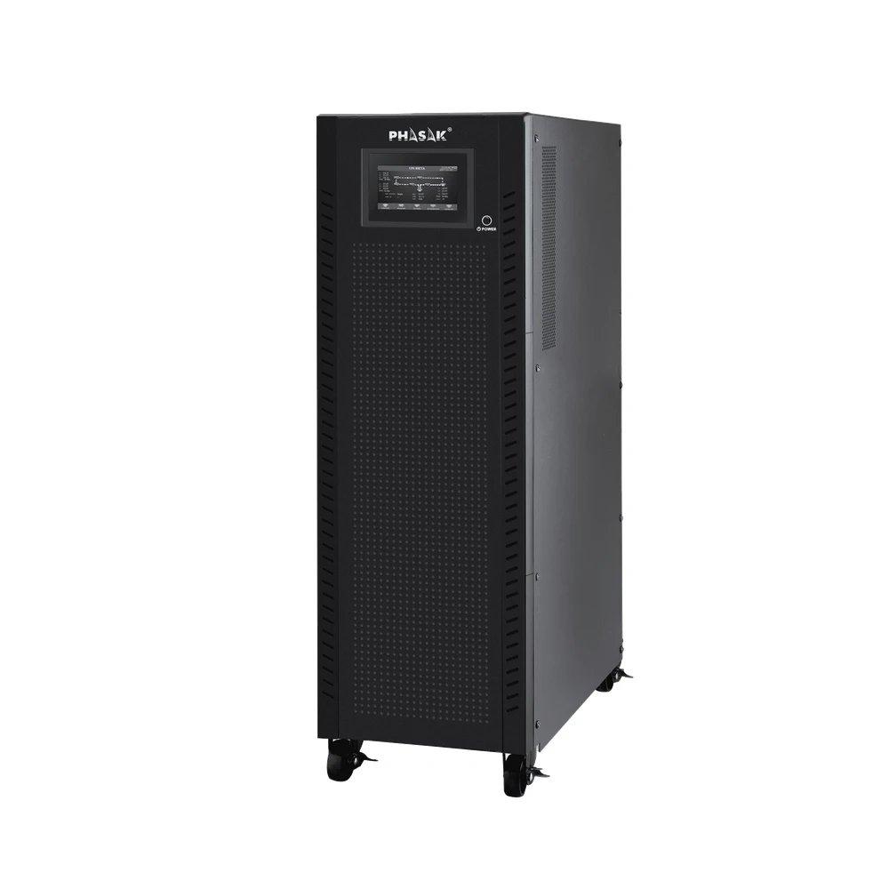 Phasak - SAI UPS doble conversión real PH 9273 10000 VA/10000 W trifásico 3P/3P con neutro, onda senoidal pura y factor de potencia 1,00 para centros de datos e infraestructura crítica