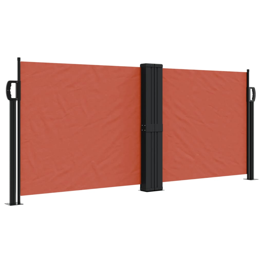 vidaXL Toldo lateral retráctil 100x1000 cm Color Negro, Crema, Azul