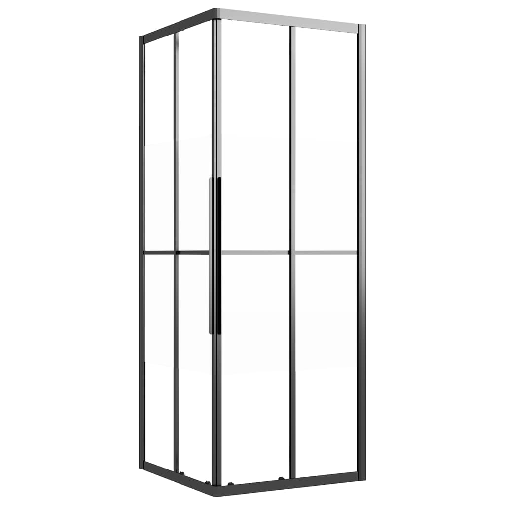 vidaXL Cabina de Ducha ESG Semiesmerilado Negro Mampara Baño Accesorios Bañera Dimensiones 70 x 70 x 180 cm, 80 x 70 x 180 cm, 80 x 80 x 180 cm