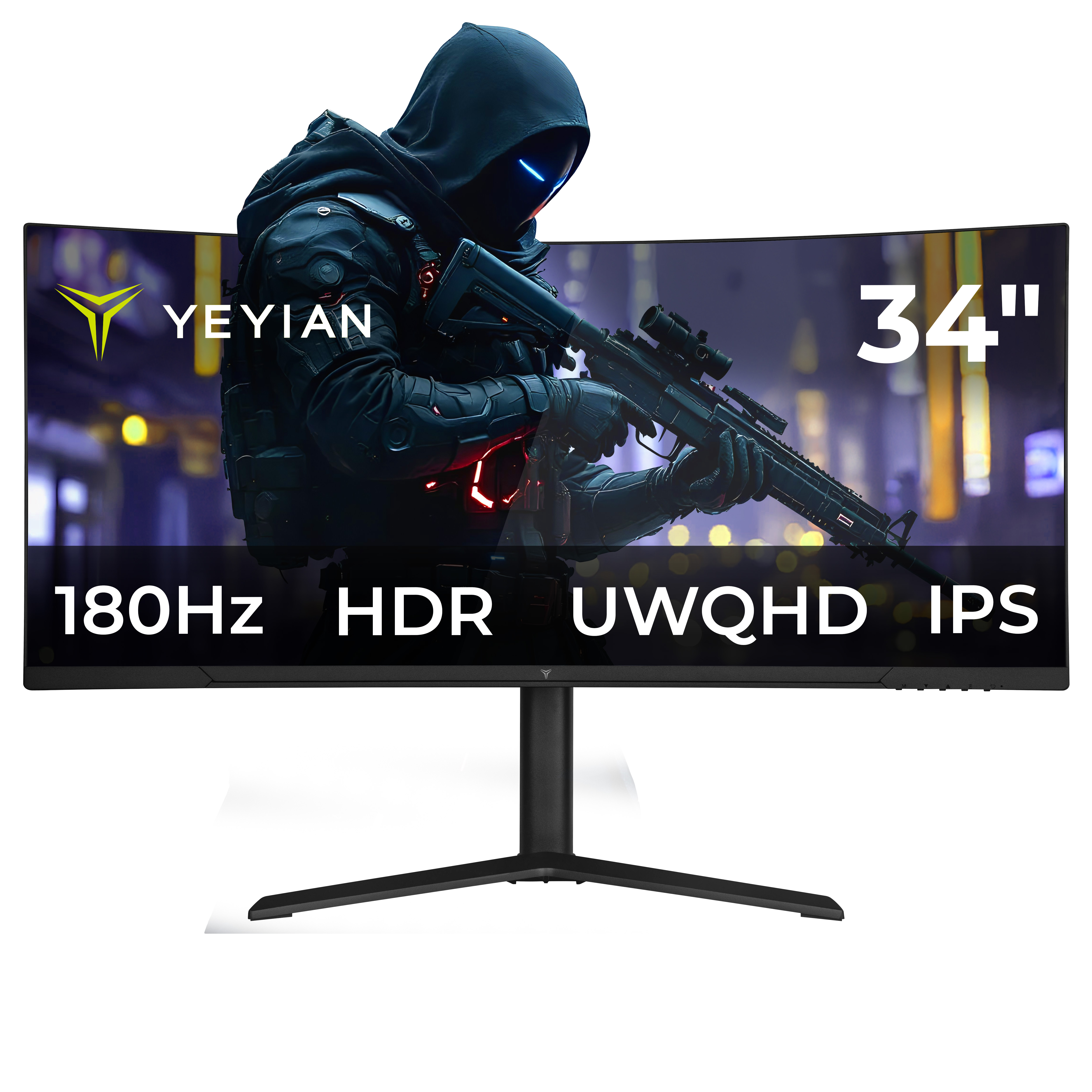 Monitor Gaming Curvo Yeyian Elysium 34 IPS UltraWide QHD 180 Hz RGB