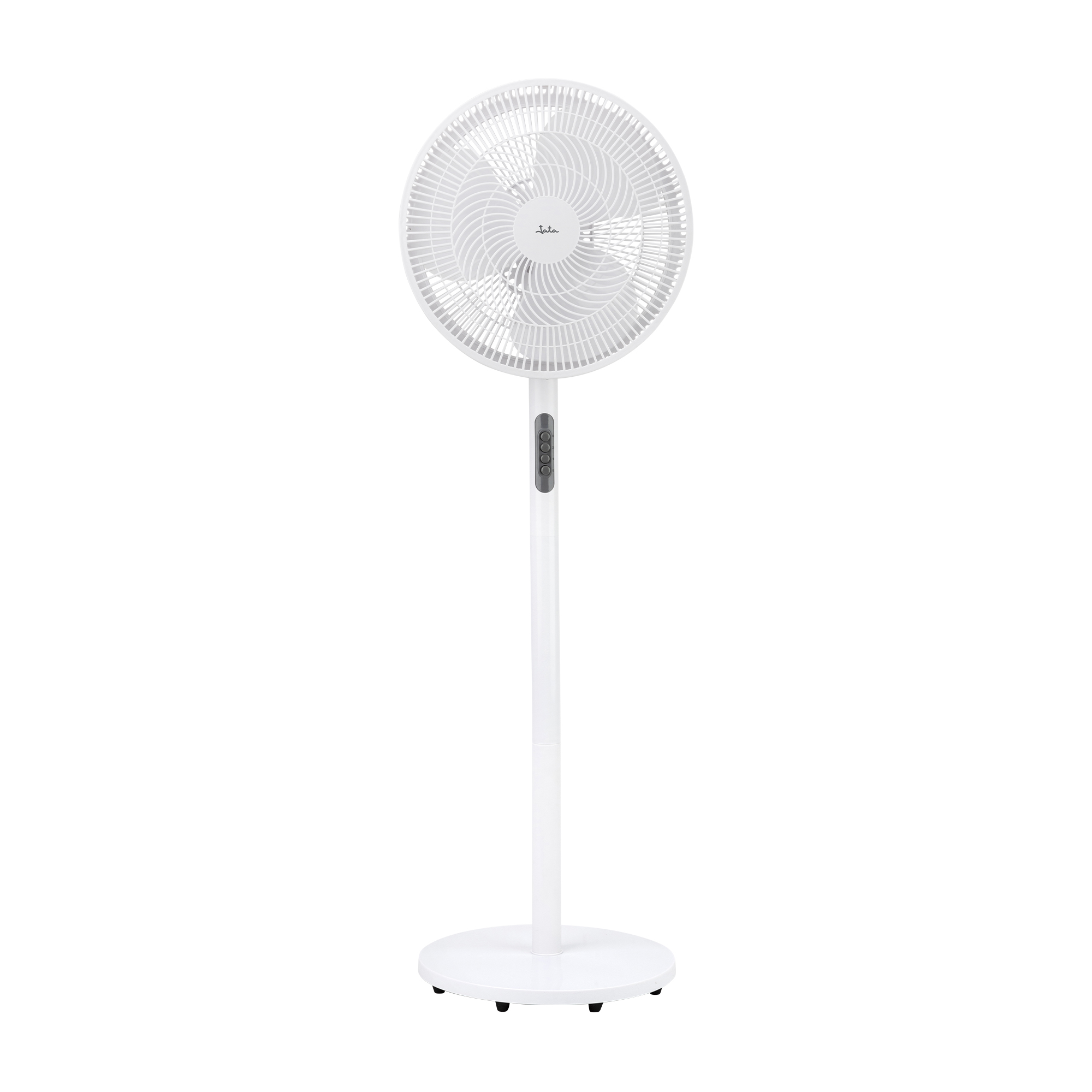 Ventilador de pie con mando a distancia Jata JVVP3062. Con 3 velocidades. Cabezal Inclinable. Oscilante. Función noche. 2663,4 m3/h. Para estancias de hasta 20 m2. Temporizador. Bajo consumo. Silencioso