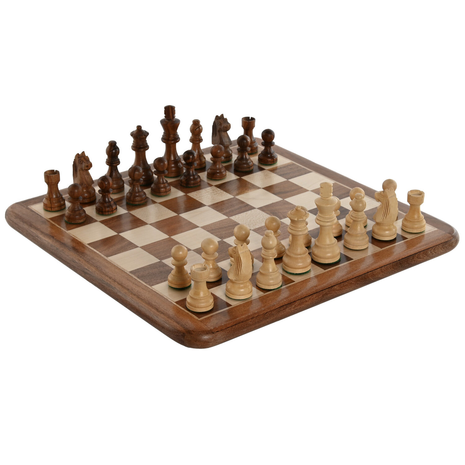 Juego acacia arce 36x36x2 ajedrez 7.5cm marron , El mejor complemento para tu hogar.