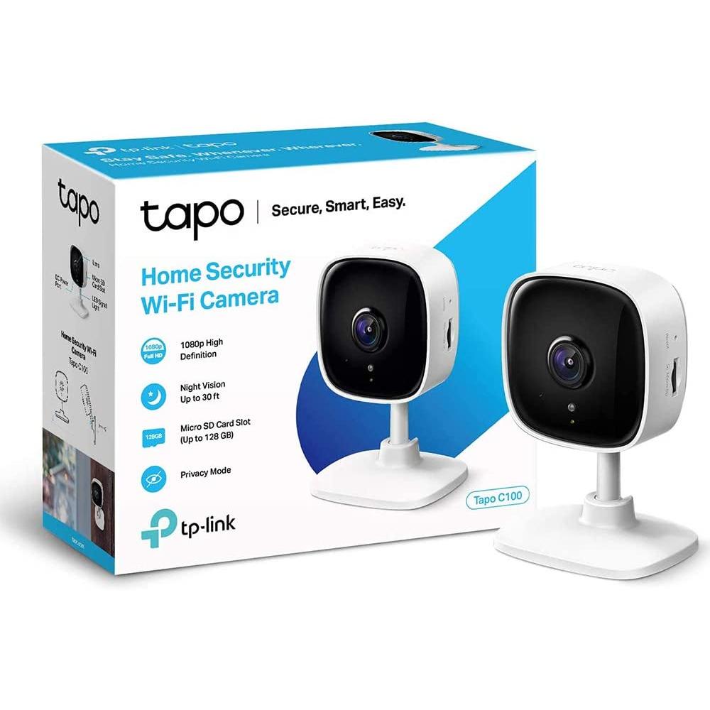 Tp-Link Cámara de Vigilancia Wifi Tp-link TAPO C100 para Interiores con Visión Nocturna y Detección de Movimiento
