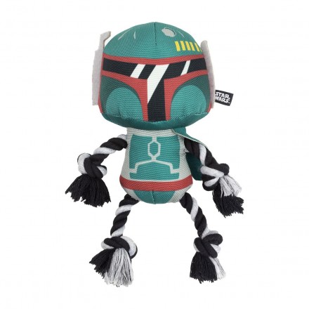 Juguete para Perro Star Wars Cuerda Dental Peluche de Boba Fett - Cerdá
